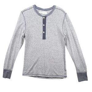 Homespun Knitwear x J.Crew Henley Shirt Men's Small Made in Canada Vintage Style